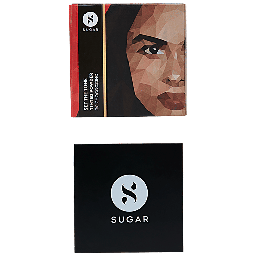 Sugar Cosmetics Set The Tone Tinted Powder - For Luminous Matte Finish, 15 g 30 Chococcino 