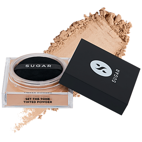 Sugar Cosmetics Set The Tone Tinted Powder - For Luminous Matte Finish, 15 g 30 Chococcino 