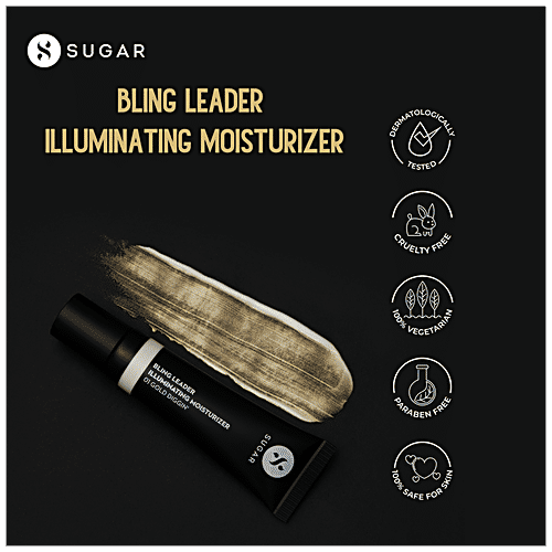 Sugar Cosmetics Bling Leader Illuminating Moisturizer - Cool Pink With A Pearl Finish, 25 g 02 Pink Trippin' 