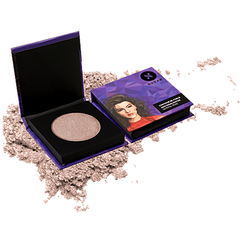 Sugar Cosmetics Contour De Force Mini Highlighter - Rosey Taupe, Highly Pigmented, Long Lasting, 4 g 04 Royal Rose 