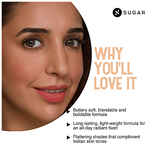 Sugar Cosmetics Contour De Force Mini Blush - Highly Pigmented, Long Lasting, 4 g 03 Mauve Marvel/Plum 