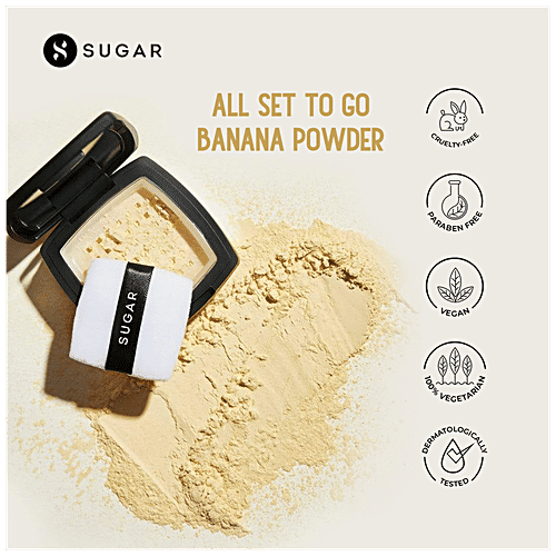 Buy SUGAR Cosmetics Powder Play Banana Compact Creates Smooth Base