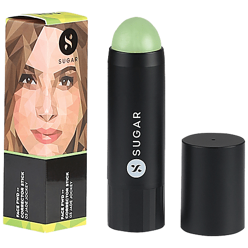 Buy SUGAR Cosmetics Face Fwd Corrector Stick Green, Suits All Skin