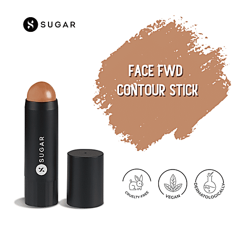 Sugar Cosmetics Face Fwd Contour Stick - Milk Chocolate Brown, Long Lasting, 9 g 01 Fawn First 