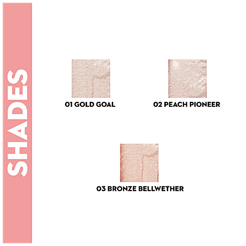 Sugar Cosmetics Glow & Behold Jelly Highlighter - Warm Champagne Gold, Water Based Formula, Intensely Pigmented, 3 g 01 Gold Goal