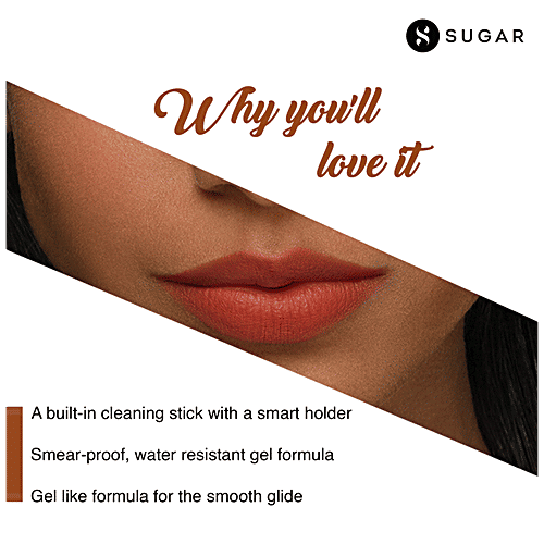 Sugar Cosmetics Lipping On The Edge Lip Liner - Smear-proof, Water-resistant, 1.2 g 02 Wooed By Nude 