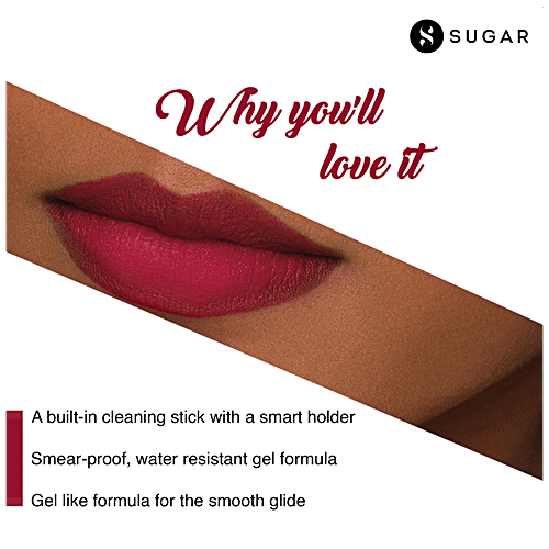 Sugar Cosmetics Lipping On The Edge Lip Liner - Smear-proof, Water-resistant, 1.2 g 05 Brazen Raisin 