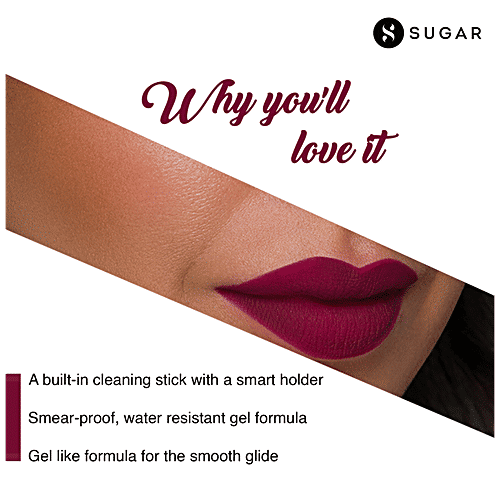 Sugar Cosmetics Lipping On The Edge Lip Liner - Smear-proof & Water-resistant, 1.2 g 07 Fiery Berry 