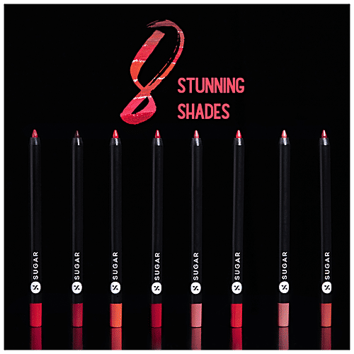 Sugar Cosmetics Lipping On The Edge Lip Liner - Smear-proof & Water-resistant, 1.2 g 07 Fiery Berry 