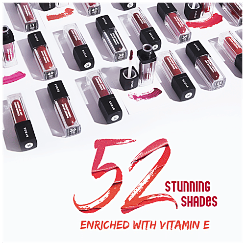 Sugar Cosmetics Smudge Me Not Liquid Lipstick - Long Lasting, Burgundy Red, 4.5 g 51 Fine Wine 