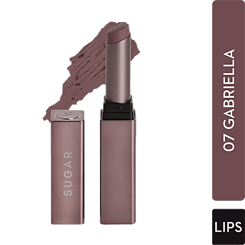 Sugar Cosmetics Mettle Satin Lipstick - Creamy, Soft Dusty Nude/Nude Pink, 2.2 g 07 Gabriella