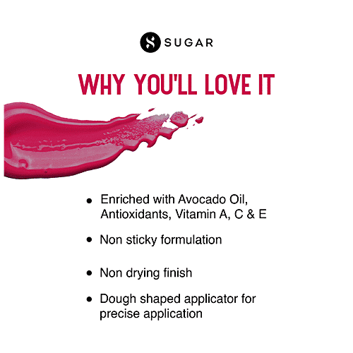 Sugar Cosmetics Mettle Liquid Lipstick - Bright Magenta With Red Undertones, Highly Pigmented, Long Lasting, 7 g 12 Talitha 