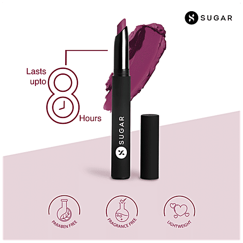Sugar Cosmetics Matte Attack Transferproof Lipstick - Dark Berry, Highly Pigmented, Long Lasting, 2 g 03 The Grandberries 