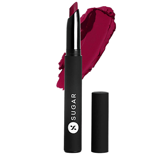 Sugar Cosmetics Matte Attack Transferproof Lipstick - Bluish Red/Cool-toned Red, Highly Pigmented, Long Lasting, 2 g 17 Grateful Red