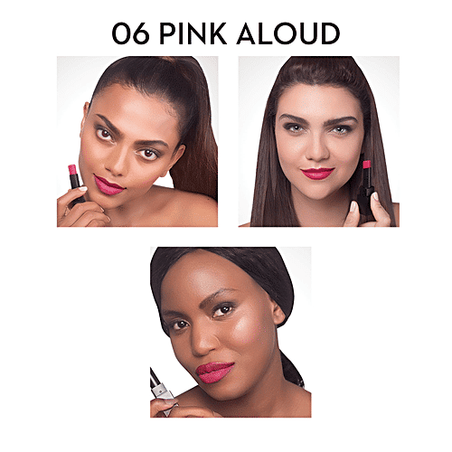 Sugar Cosmetics Nothing Else Matter Longwear Lipstick - Bright Fuchsia Pink, Highly Pigmented, Long Lasting, 3.5 g 06 Pink Aloud 