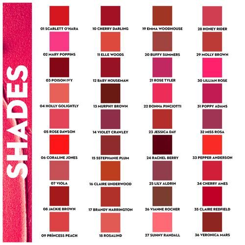 SUGAR Cosmetics Matte As Hell Crayon Lipstick - Fuchsia, Silky Matte Finish, High Coverage, 2.8 g 02 Mary Poppins 