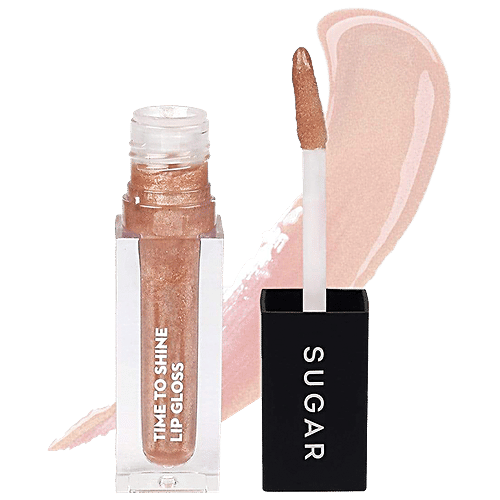 Sugar Cosmetics Time To Shine Lip Gloss - Enriched With Jojoba Oil, Hydrating, 4.5 g 10 Princess Aurora 