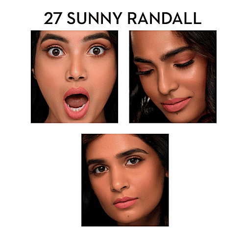 Sugar Cosmetics Matte As Hell Crayon Lipstick - Warm-toned Light Coral, Highly Pigmented, Long Lasting, 2.8 g 27 Sunny Randall 