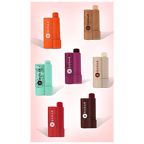 Sugar Cosmetics Tipsy Lips Moisturising Balm - For Smooth & Plump Lips, Relieves Dryness, Promotes Cell Repair, 4.5 g 02 Cosmopolitan 