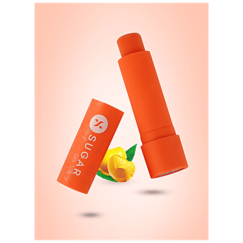 Sugar Cosmetics Tipsy Lips Moisturizing Balm - For Smooth & Plump Lips, Relieves Dryness, Promotes Cell Repair, 4.5 g 06 Mango Margarita 