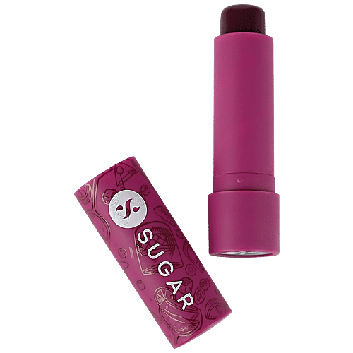 Sugar Cosmetics Tipsy Lips Moisturizing Balm - For Smooth & Plump Lips, Relieves Dryness, Promotes Cell Repair, 4.5 g 07 Bramble 