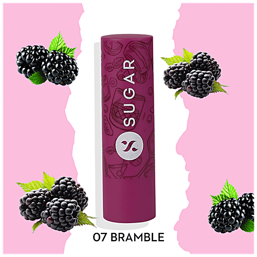 Sugar Cosmetics Tipsy Lips Moisturizing Balm - For Smooth & Plump Lips, Relieves Dryness, Promotes Cell Repair, 4.5 g 07 Bramble 