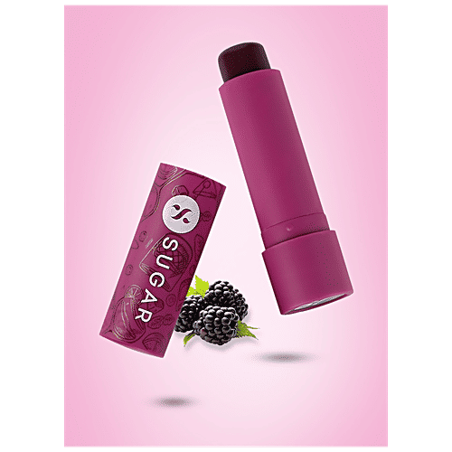 Sugar Cosmetics Tipsy Lips Moisturizing Balm - For Smooth & Plump Lips, Relieves Dryness, Promotes Cell Repair, 4.5 g 07 Bramble 