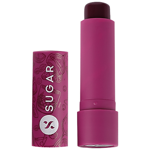 Sugar Cosmetics Tipsy Lips Moisturizing Balm - For Smooth & Plump Lips, Relieves Dryness, Promotes Cell Repair, 4.5 g 07 Bramble 