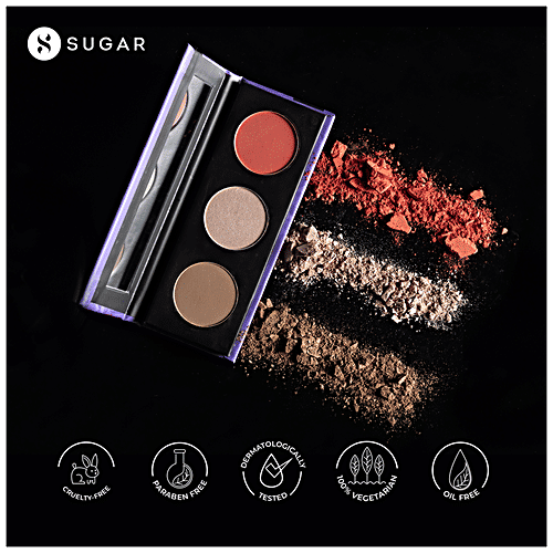 Sugar Cosmetics Contour De Force Face Palette - Flawless Perfection, For Medium To Deeper Complexions, 12.5 g 03 Fierce Feat 