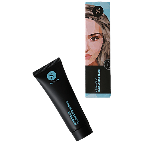 Sugar Cosmetics Aquaholic Hydrating Primer - Lightweight, Non-comedogenic, Reduces Wrinkles & Fine Lines, 50 g