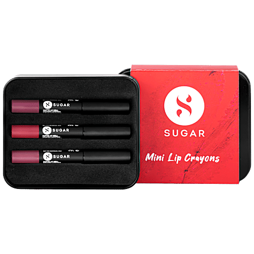 Buy SUGAR Cosmetics Matte As Hell Crayon Lipstick Mini Sets Highly
