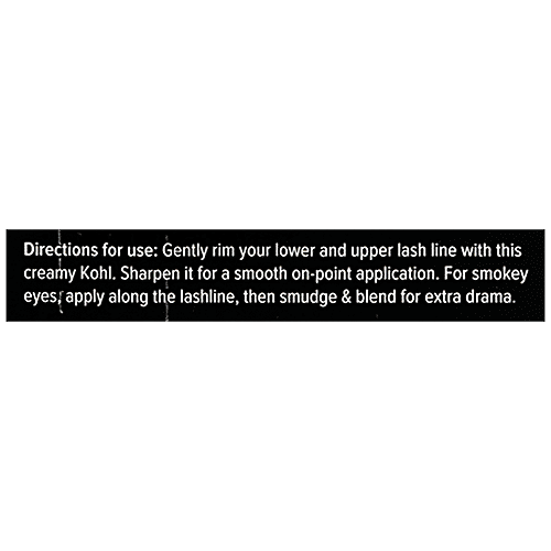 Sugar Cosmetics Stroke Of Genius Heavy-duty Kohl - Smear-proof & Water-resistant, 1.2 g 01 Back To Black 