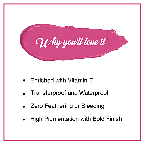 Sugar Cosmetics Smudge Me Not Liquid Mini Lipstick - Highly Pigmented, 1.1 ml 25 Very Mulberry 