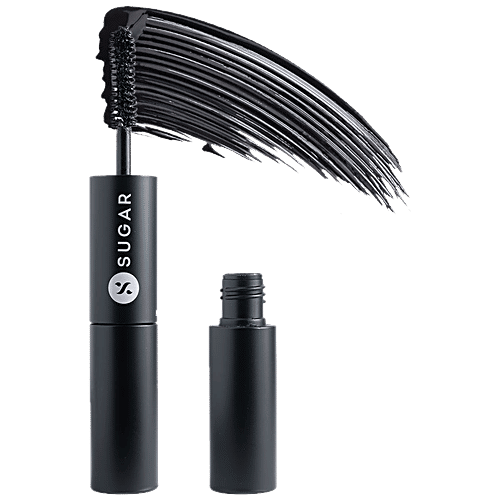 Sugar Cosmetics Double Date Extreme Volume Mascara Duo - Smudge & Transfer Proof, 7 ml 01 Black Jack 