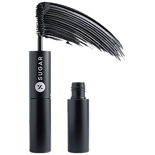 Sugar Cosmetics Double Date Extreme Volume Mascara Duo - Smudge & Transfer Proof, 7 ml 01 Black Jack 