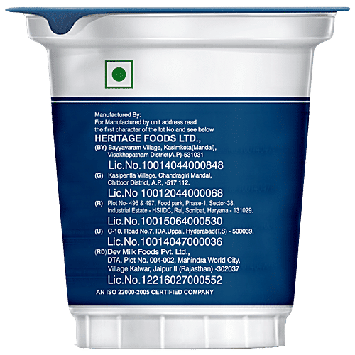 Heritage Premium Curd - Natural Source Of Calcium, 180 g  