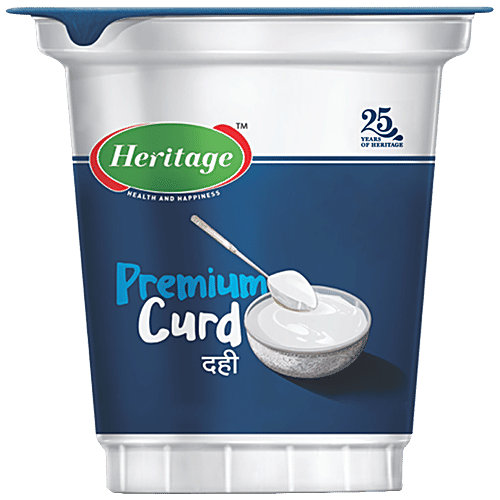 Heritage Premium Curd - Natural Source Of Calcium, 180 g  