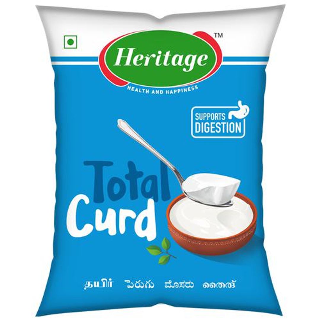 Heritage Total Curd - Rich In Calcium, Supports Digestion, 1 L 