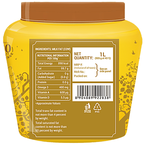 Buy Heritage AgmarkedCow ghee Online at Best Price of Rs 660 bigbasket