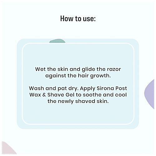 SIRONA Reusable Mini Travel Cartridge Hair Removal Body Razor for Women, 1 pc Box