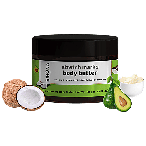 Buy Sirona Stretch Marks Body Butter With Vitamin A, Avocado Oil