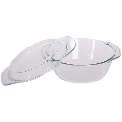 Buy Femora Borosilicate Glass Casserole Multipurpose, Microwave Safe