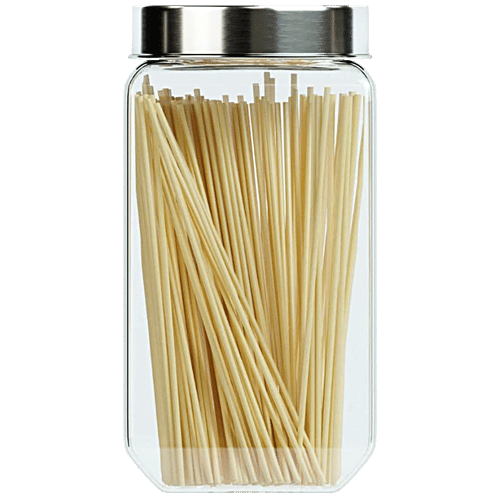 Buy Femora Octo Kitchen Storage Jars Clear Glass, For Storing Pulses
