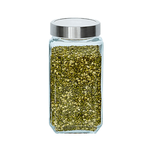 Buy Femora Glass Storage Jar Transparent, Multipurpose, For Grains