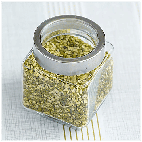 Buy Femora Kitchen Storage Jar Cuboid, Clear Glass, Transparent, For