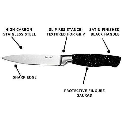 Femora Carbon Steel Utility Knife - High Grade Blade, 30 cm, 1 pc  