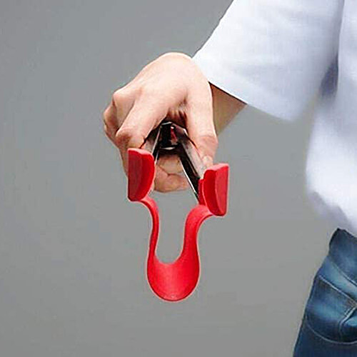 Femora Premium Silicone Food Tong with Holder - 23 cm , For Handling Hot/Cold Food, 1 pc  