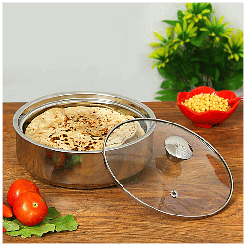 Buy Femora Stainless Steel Insulated Roti Server - Double Wall ...