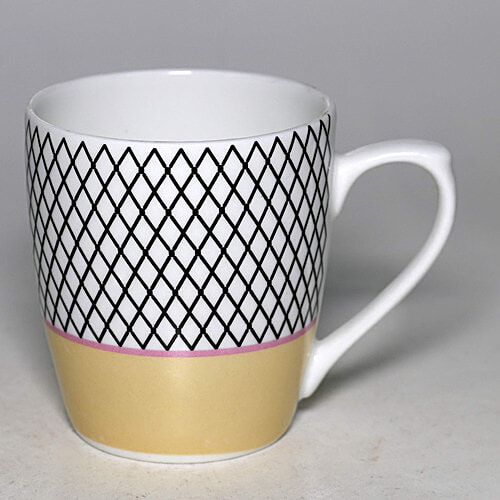 Femora Bone China Tea Cup Set - Indian Ceramic, Fine Quality, Handcrafted, Multicolour, Small Serving, 160 ml (Set of 6) 