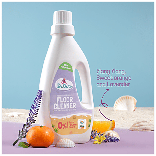 Dr. Octo Floor Cleaner - Ylang Ylang, Sweet Orange, Lavender, 0% Toxins, Removes Dirt, 500 ml